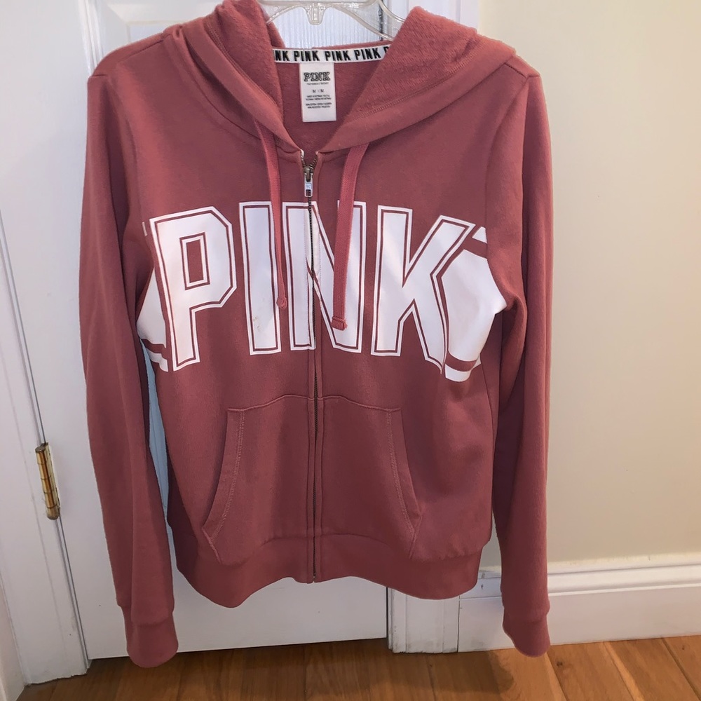 VS Pink full zip sweatshirt